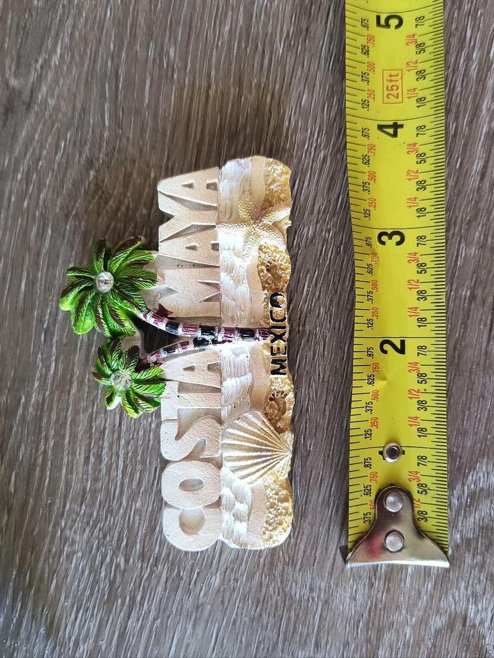 Colorful Palm Tree Seashell Beach Costa Maya Mexico Magnet Souvenir Refrigerator